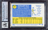 Fernando Tatis Jr. Autographed 2019 Topps Heritage Rookie Card #517 San Diego Padres BGS 9 Auto Grade Gem Mint 10 Beckett BAS Stock #212281