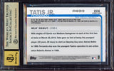 Fernando Tatis Jr. Autographed 2019 Topps Update Gold Rookie Card #US56 San Diego Padres BGS 9.5 Auto Grade Gem Mint 10 Beckett BAS #15350020
