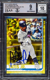 Fernando Tatis Jr. Autographed 2019 Topps Update Walgreens Yellow Rookie Card #US56 San Diego Padres BGS 9 Auto Grade Gem Mint 10 Beckett BAS #15350435