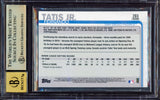 Fernando Tatis Jr. Autographed 2019 Topps Chrome Rookie Card #203 San Diego Padres BGS 9.5 Auto Grade Gem Mint 10 Highest Graded Beckett BAS #15350055