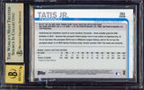 Fernando Tatis Jr. Autographed 2019 Topps Chrome Rookie Card #203 San Diego Padres BGS 9.5 Auto Grade Gem Mint 10 Highest Graded Beckett BAS #15350056