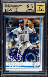 Fernando Tatis Jr. Autographed 2019 Topps Complete Sets Rookie Card #410 San Diego Padres BGS 9.5 Auto Grade Gem Mint 10 Highest Graded Beckett BAS #15349993