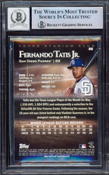 Fernando Tatis Jr. Autographed 2019 Topps Stadium Rookie Card #88 San Diego Padres BGS 8 Auto Grade Gem Mint 10 Beckett BAS #15350682