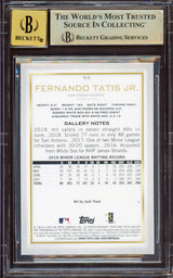 Fernando Tatis Jr. Autographed 2019 Topps Gallery Rookie Card #56 San Diego Padres BGS 9.5 Auto Grade Gem Mint 10 Highest Graded Beckett BAS #15349997