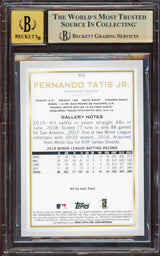 Fernando Tatis Jr. Autographed 2019 Topps Gallery Rookie Card #56 San Diego Padres BGS 9.5 Auto Grade Gem Mint 10 Highest Graded Beckett BAS #15349998