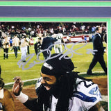 Russell Wilson & Richard Sherman Autographed Framed 11x14 Photo Seattle Seahawks Thanksgiving vs. 49ers RS & RW Holo #37294