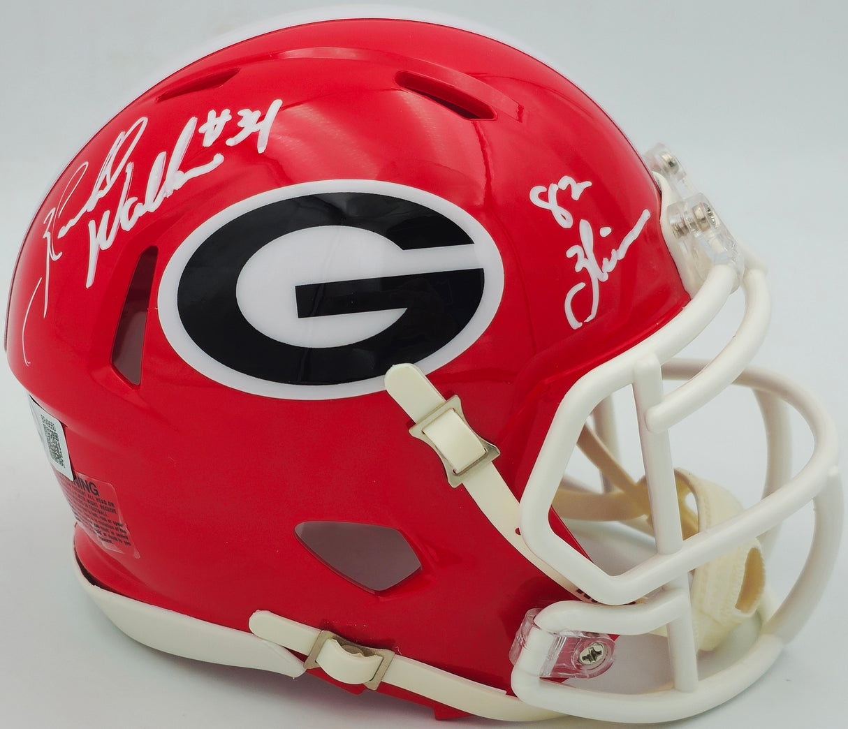 Herschel Walker Autographed Georgia Bulldogs Red Speed Mini Helmet "82 Heisman" Beckett BAS QR Stock #238783