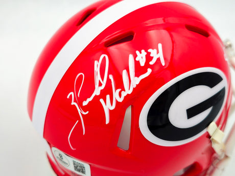 Herschel Walker Autographed Georgia Bulldogs Red Speed Mini Helmet "82 Heisman" Beckett BAS QR Stock #238783