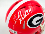 Herschel Walker Autographed Georgia Bulldogs Red Speed Mini Helmet "82 Heisman" Beckett BAS QR Stock #238783