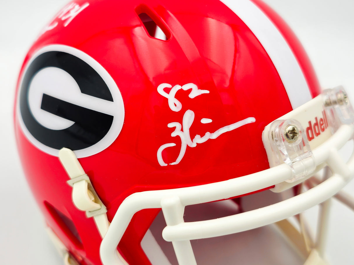 Herschel Walker Autographed Georgia Bulldogs Red Speed Mini Helmet "82 Heisman" Beckett BAS QR Stock #238783