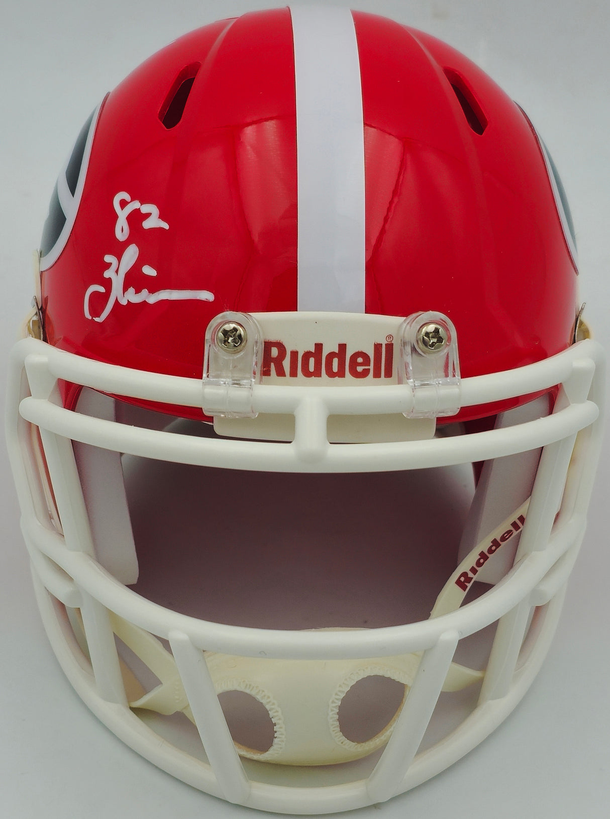 Herschel Walker Autographed Georgia Bulldogs Red Speed Mini Helmet "82 Heisman" Beckett BAS QR Stock #238783