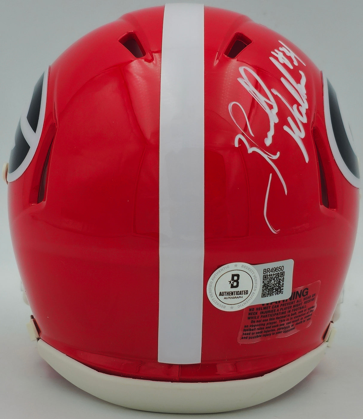 Herschel Walker Autographed Georgia Bulldogs Red Speed Mini Helmet "82 Heisman" Beckett BAS QR Stock #238783