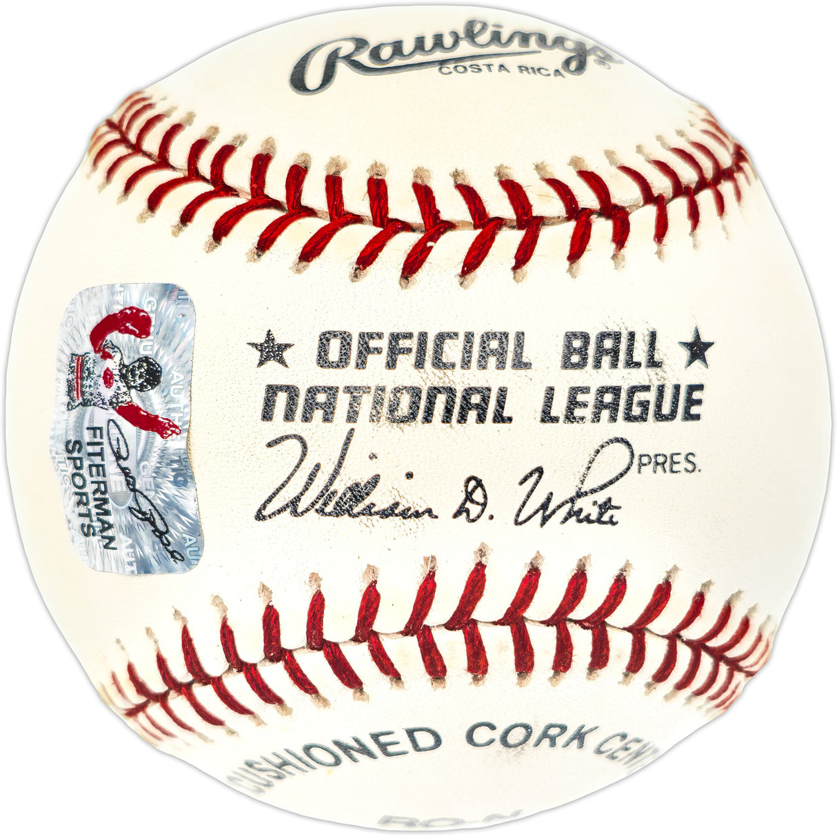Pete Rose Autographed Official NL Baseball Cincinnati Reds "Hit King" PR Holo Stock #238655
