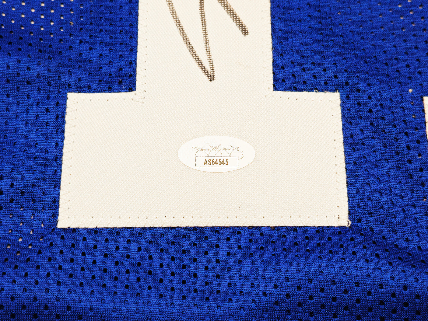 Seattle Seahawks Jaxon Smith-Njigba Autographed Blue Jersey Throwback JSA Stock #238791