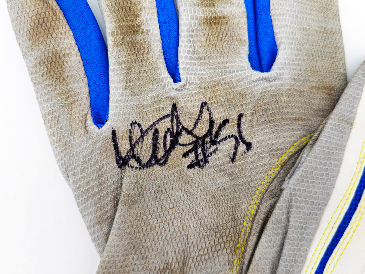 Ichiro Suzuki Autographed Pair of Blue & Grey Mizuno Game Used Batting Gloves Seattle Mariners "#51" IS Holo SKU #238822