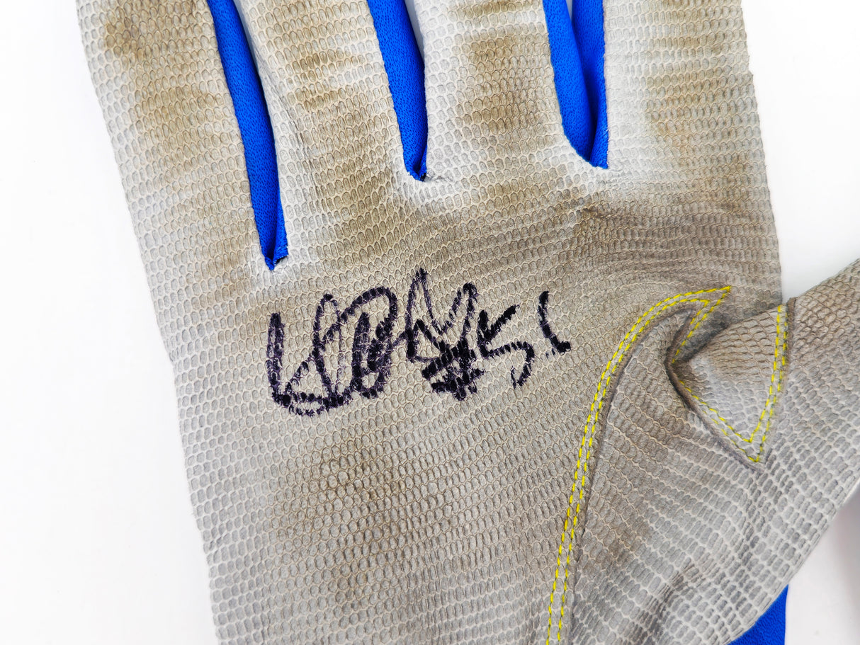 Ichiro Suzuki Autographed Pair of Blue & Grey Mizuno Game Used Batting Gloves Seattle Mariners "#51" IS Holo SKU #238825