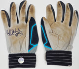 Ichiro Suzuki Autographed Pair of Grey & Teal Mizuno Game Used Batting Gloves Seattle Mariners "#51" IS Holo SKU #238826