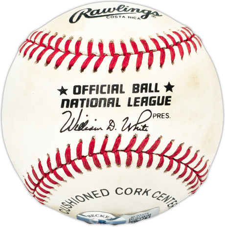 Mike Schmidt Autographed Official NL Baseball Philadelphia Phillies Beckett BAS QR #BL93474