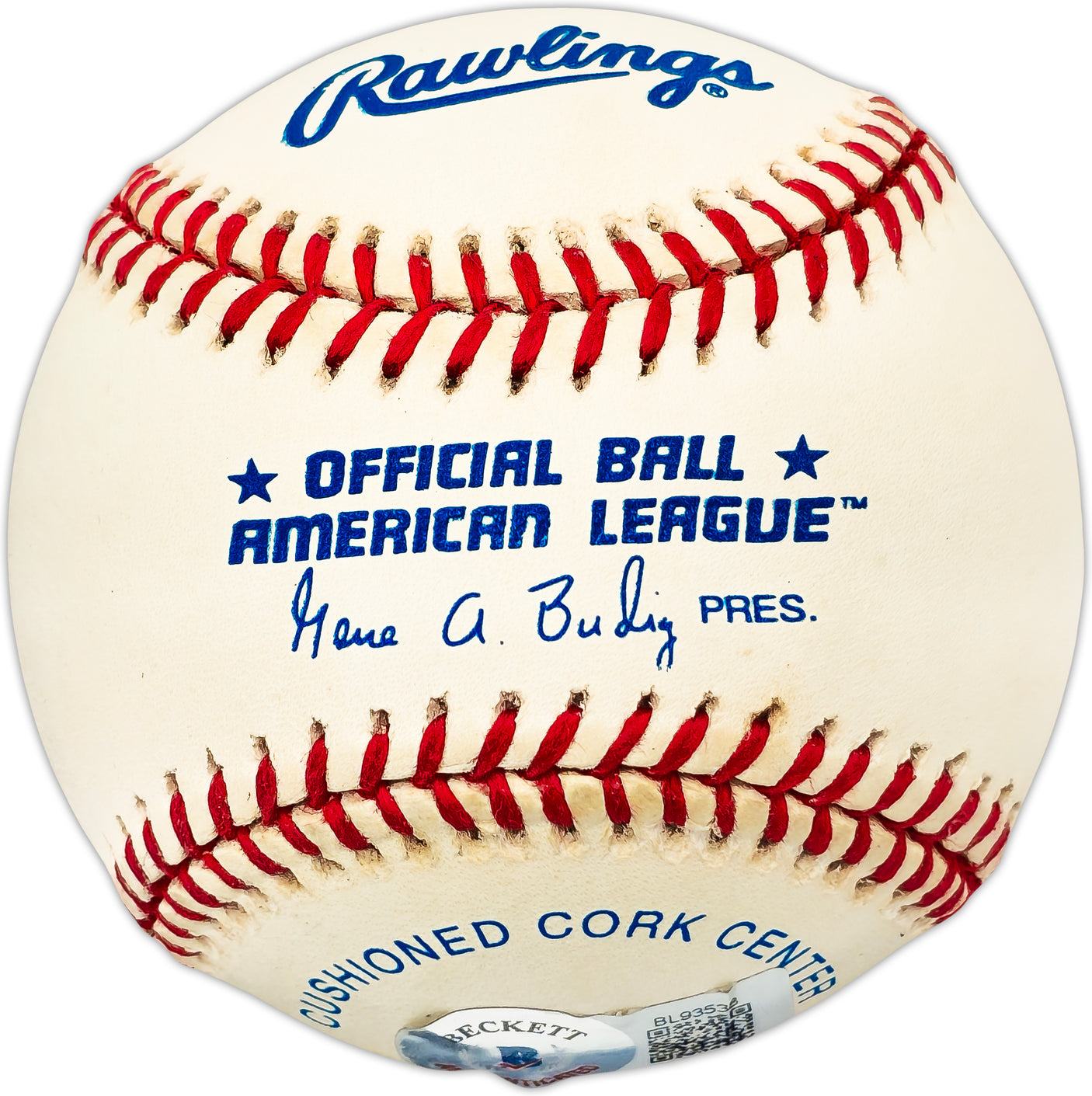 Ichiro Suzuki Autographed Official AL Baseball Seattle Mariners "#51" Vintage Rookie Era Signature Beckett BAS QR #BL93538