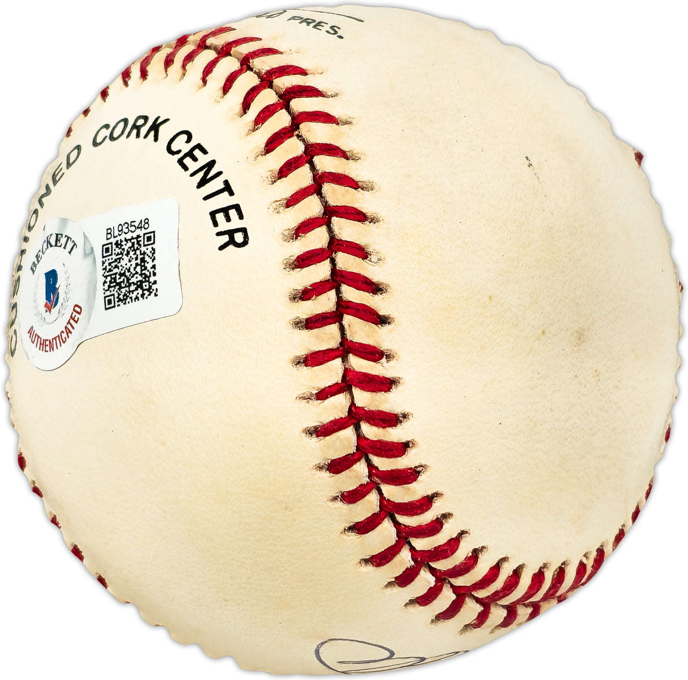 Mike Schmidt Autographed Official NL Baseball Philadelphia Phillies Beckett BAS QR #BL93548
