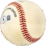 Mike Schmidt Autographed Official NL Baseball Philadelphia Phillies Beckett BAS QR #BL93548