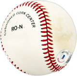 Vicente Amor Autographed Official NL Baseball Cincinnati Reds Beckett BAS QR #BL93576
