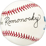 John Romonosky Autographed Official MLB Baseball Cardinals, Senators Beckett BAS QR #BL93581