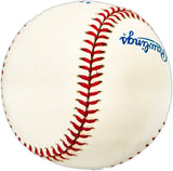 Herb Hash Autographed Official AL Baseball Boston Red Sox "Red Sox Pitcher 1936-1942" Beckett BAS QR #BL93587