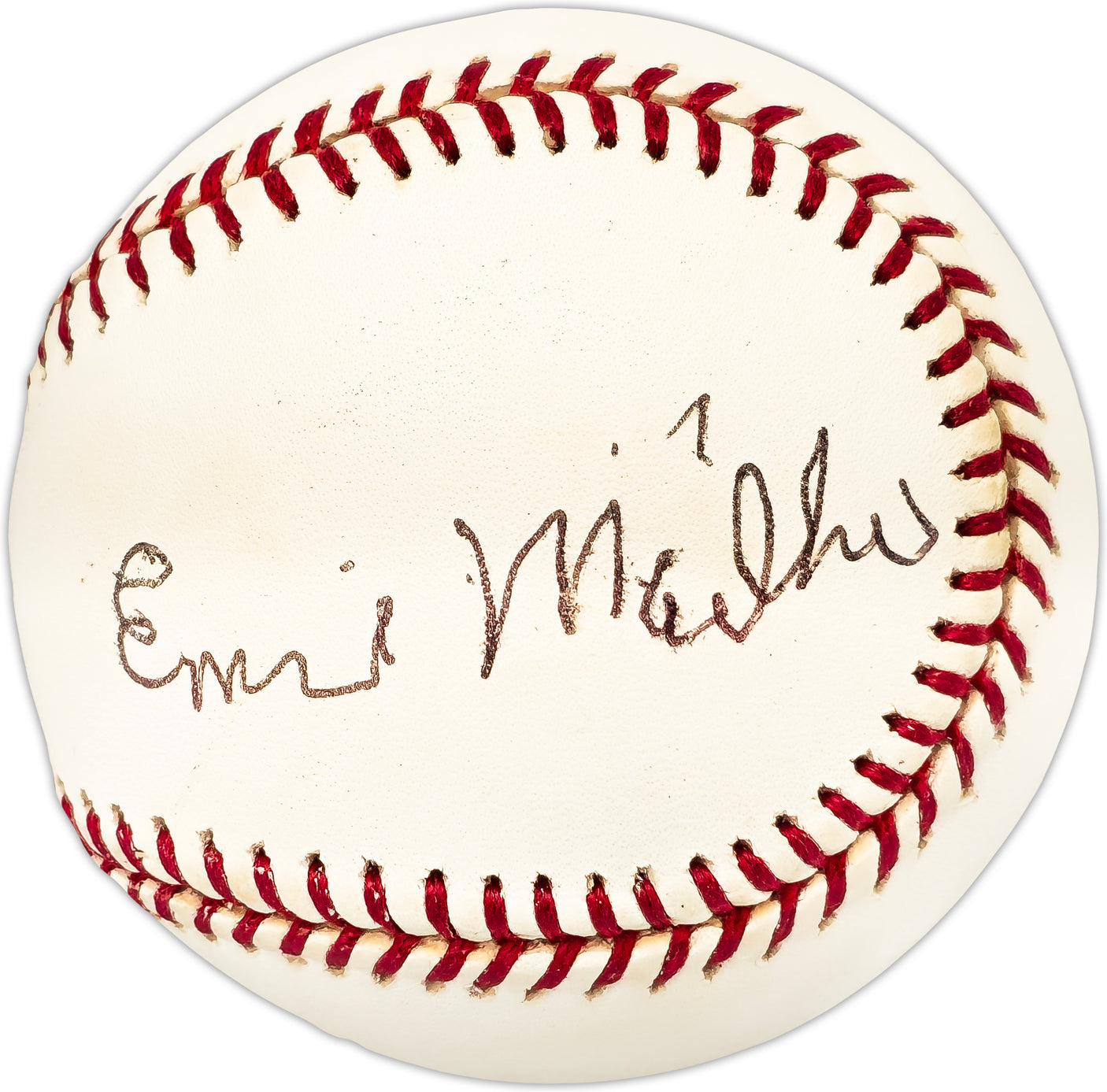 Emil Mailho Autographed Official MLB Baseball Phil. A's Beckett BAS QR #BL93593