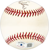 Emil Mailho Autographed Official MLB Baseball Phil. A's Beckett BAS QR #BL93593
