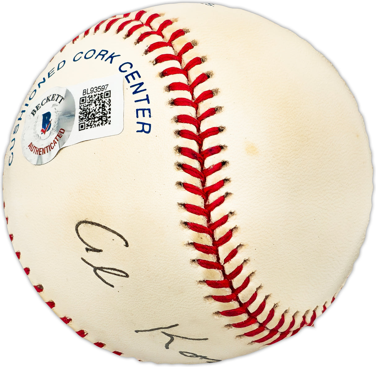 Al Kozar Autographed Official AL Baseball White Sox, Senators Beckett BAS QR #BL93597