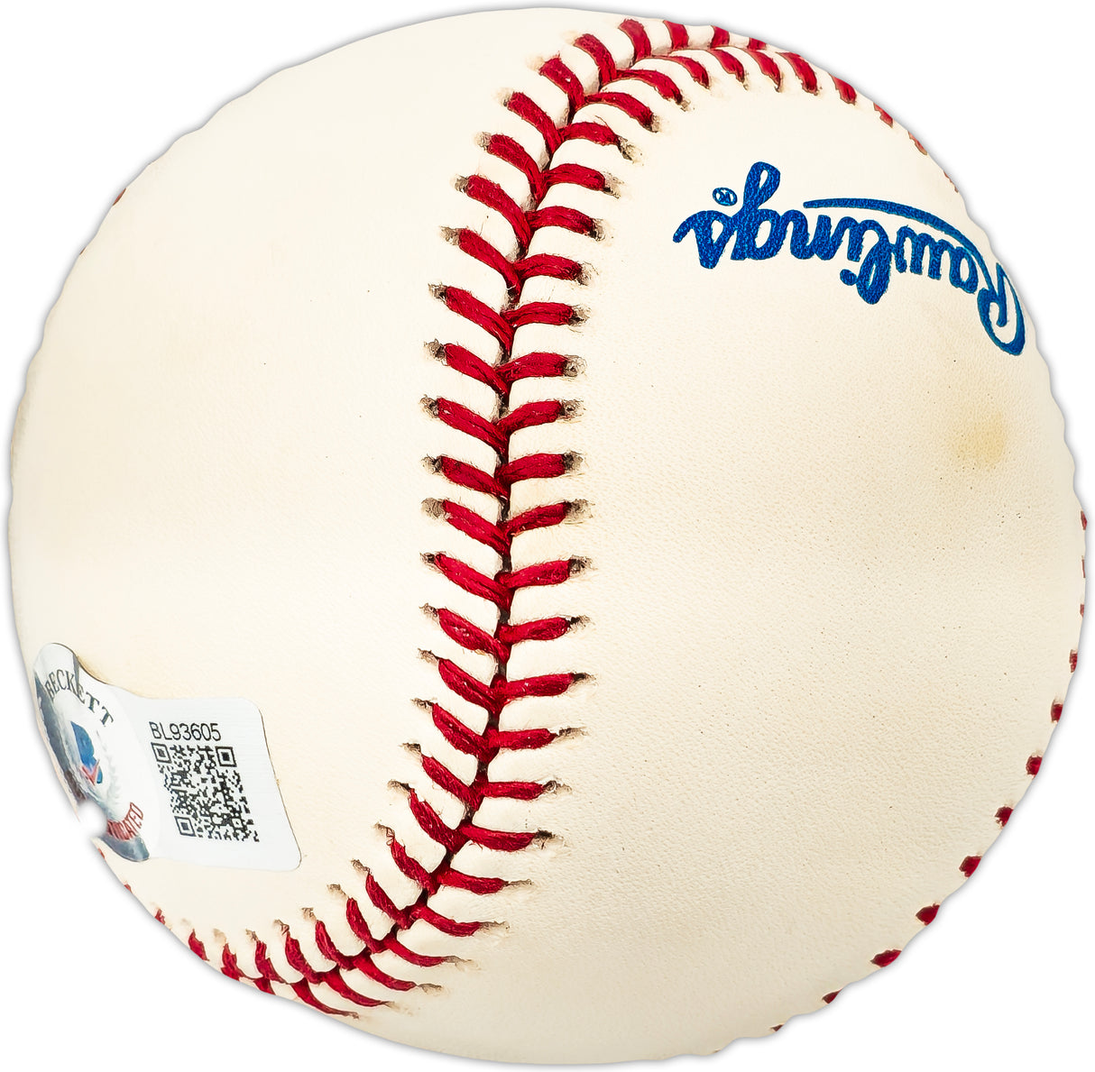 Hillis Layne Autographed Official AL Baseball Washington Senators "1941-1944-1945" Beckett BAS QR #BL93605