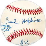 Paul Hopkins Autographed Official AL Baseball Washington Senators "Pitched Babe Ruth's 59th HR 9/29/27" Beckett BAS QR #BL93623