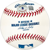 Gene Thompson Autographed Official MLB Baseball Cincinnati Reds Beckett BAS QR #BL93626
