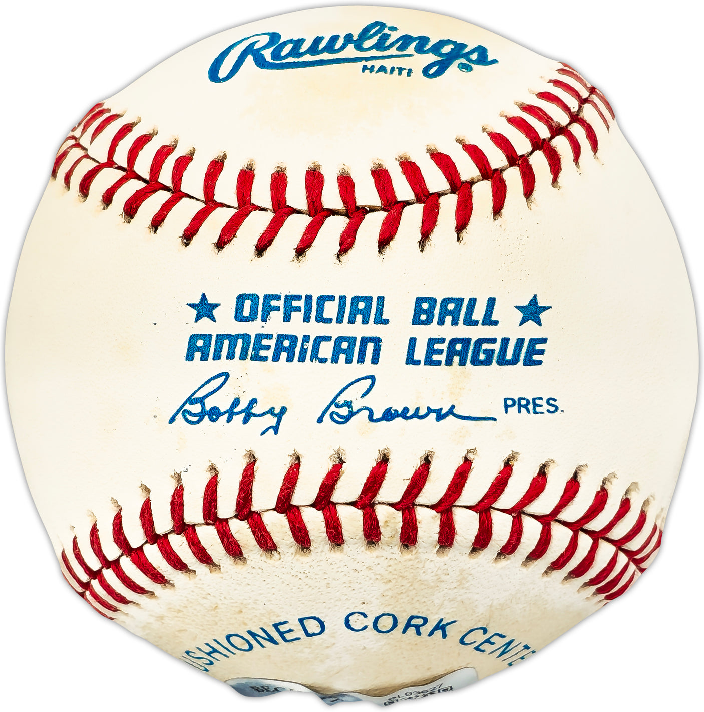 Oscar Azocar Autographed Official AL Baseball New York Yankees, San Diego Padres Beckett BAS QR #BL93627