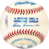 Morris Red Badgro Autographed Official AL Baseball St. Louis Browns "Best Wishes to Kasey" Beckett BAS QR #BL93632