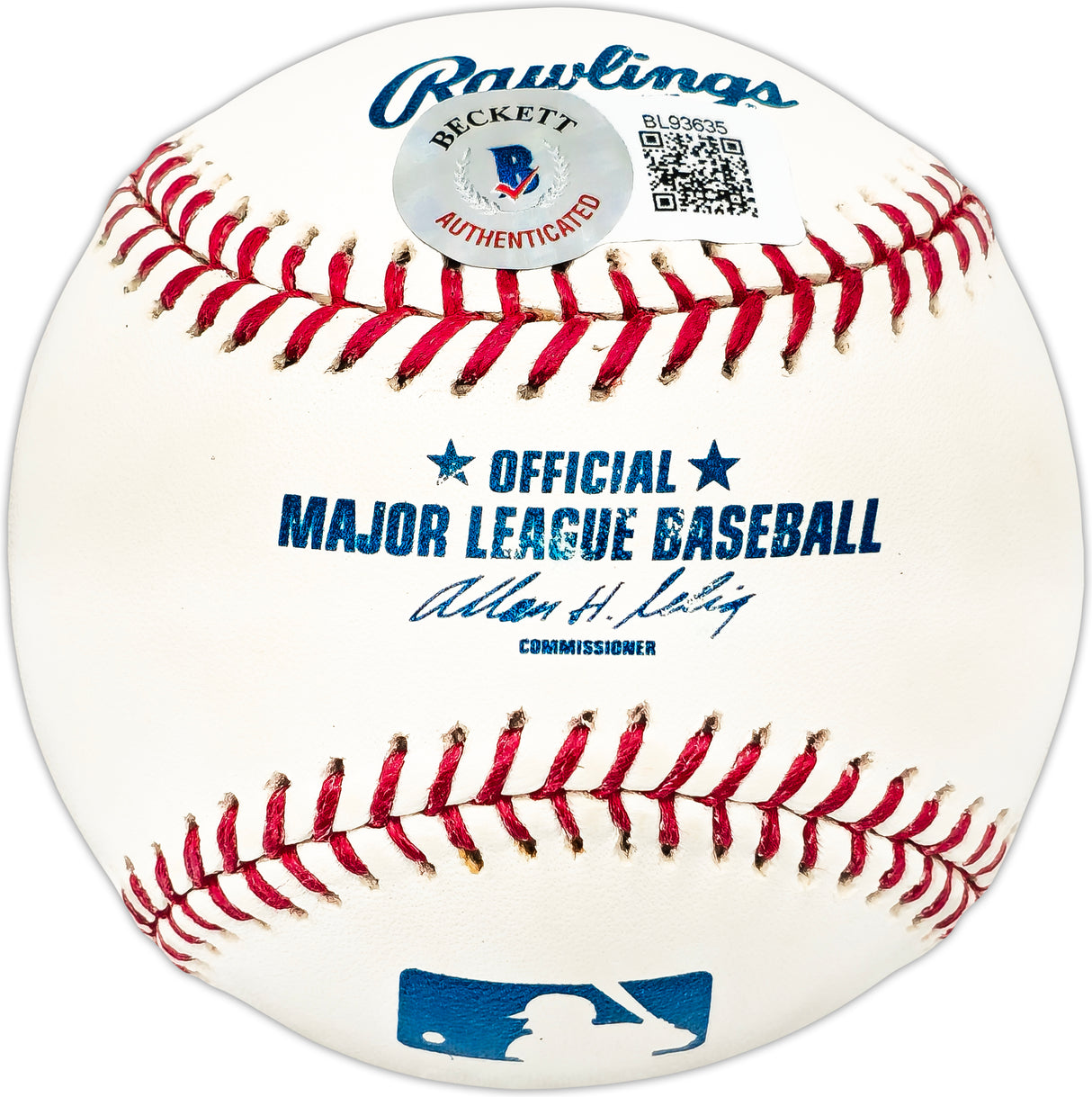 Lennie Merullo Autographed Official MLB Baseball Chicago Cubs "45 Cubs" Beckett BAS QR #BL93635