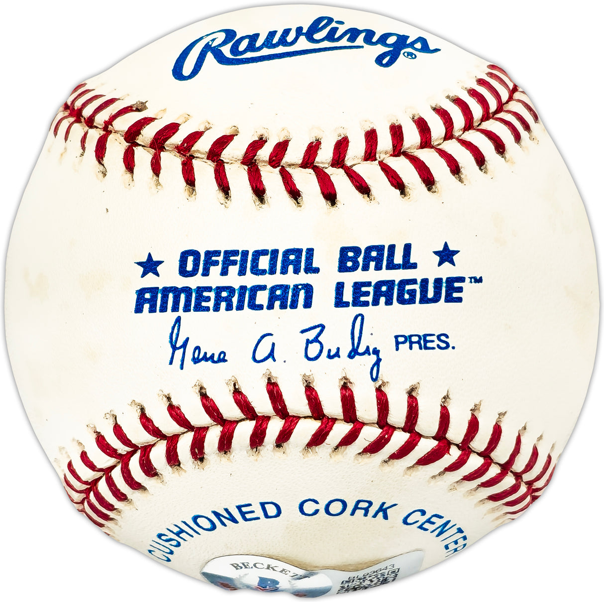 Dr. Bob Poser Autographed Official AL Baseball Chicago White Sox Beckett BAS QR #BL93643