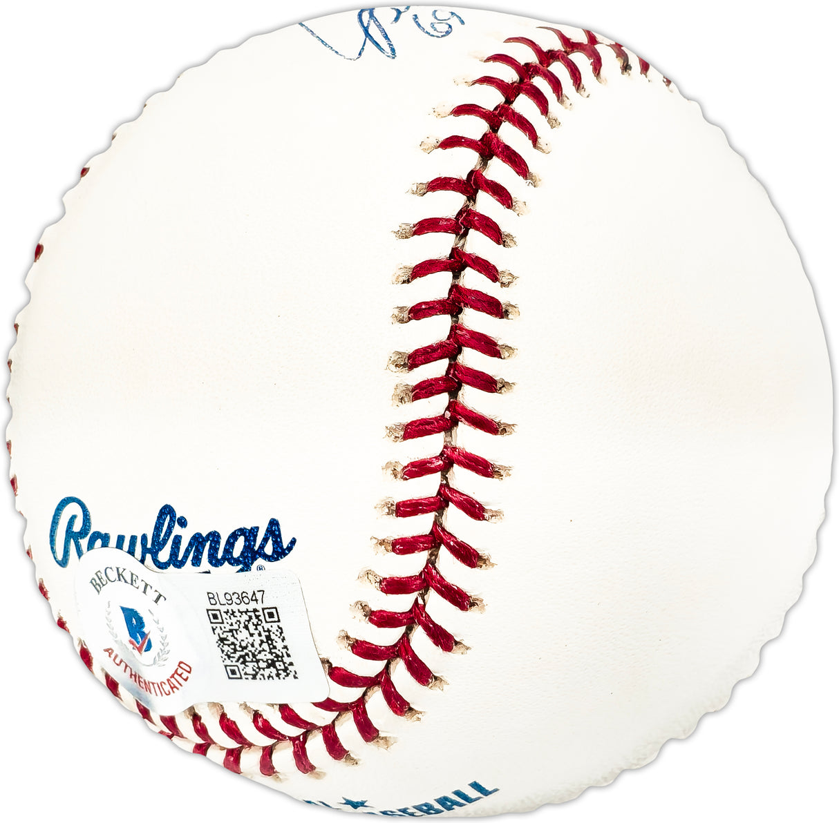 Gene Oliver Autographed Official MLB Baseball Chicago Cubs "69 Cubs #12" Beckett BAS QR #BL93647