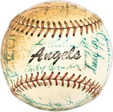 1967/68 California Angels Team Signed Autographed Official Baseball With 28 Signatures Including Billy Herman & Bob Lemon Beckett BAS #AC98323