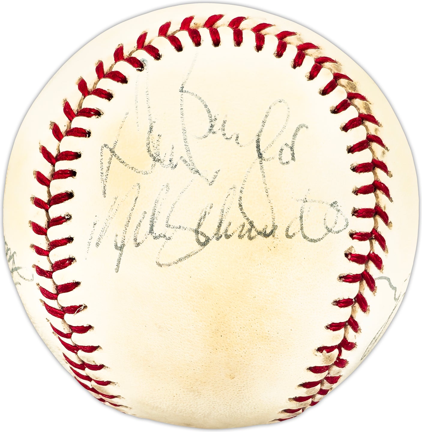 1970's MLB Stars & HOFer's Autographed Official AL Baseball With 7 Signatures Including George Brett & Mike Schmidt Beckett BAS #AC98325