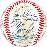 1994 Los Angeles Dodgers Team Autographed Official NL Baseball With 25 Signatures Including Pedro Martinez & Mike Piazza Beckett BAS #AC98346