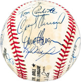 1994 Los Angeles Dodgers Team Autographed Official NL Baseball With 25 Signatures Including Pedro Martinez & Mike Piazza Beckett BAS #AC98346