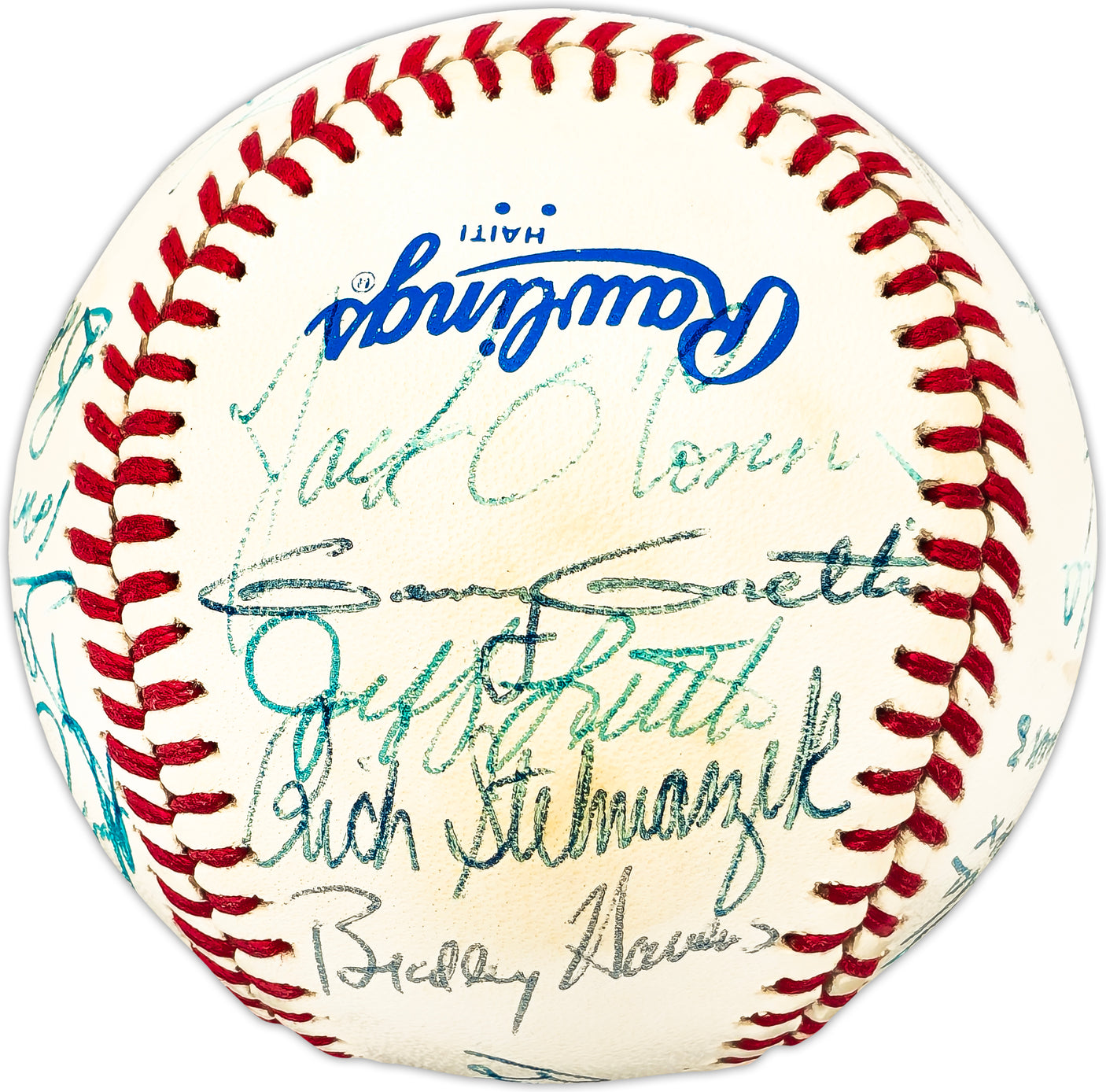 1982 Minnesota Twins Team Autographed Official AL Baseball With 24 Signatures SKU #225422
