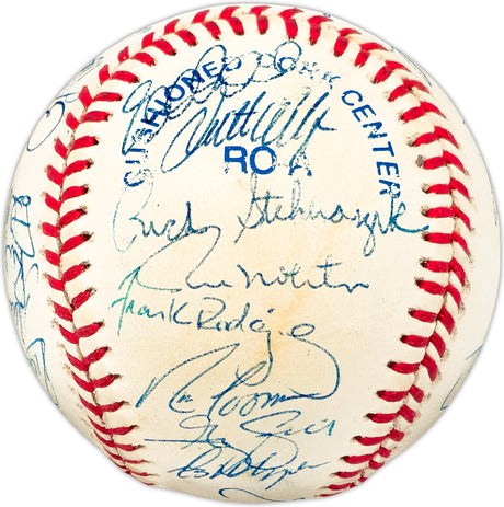 1997 Minnesota Twins Team Autographed Official AL Baseball With 31 Signatures Including Paul Monitor SKU #225424