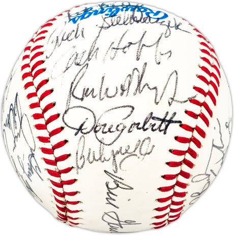 1981 Minnesota Twins Team Autographed Official AL Baseball With 28 Signatures SKU #225430