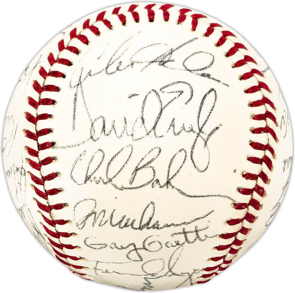 1981 Minnesota Twins Team Autographed Official Spalding MLB Baseball With 23 Signatures SKU #225432