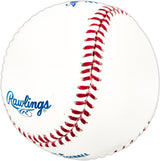 Bob Burda Autographed Official MLB Baseball San Francisco Giants "10=965-70 SF Giants" SKU #225636