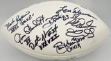 Super Bowl MVP's Autographed White Wilson NFL Football With 16 Signatures Including Joe Namath PSA/DNA #AB10133