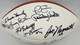 Super Bowl MVP's Autographed White Wilson NFL Football With 16 Signatures Including Joe Namath PSA/DNA #AB10133
